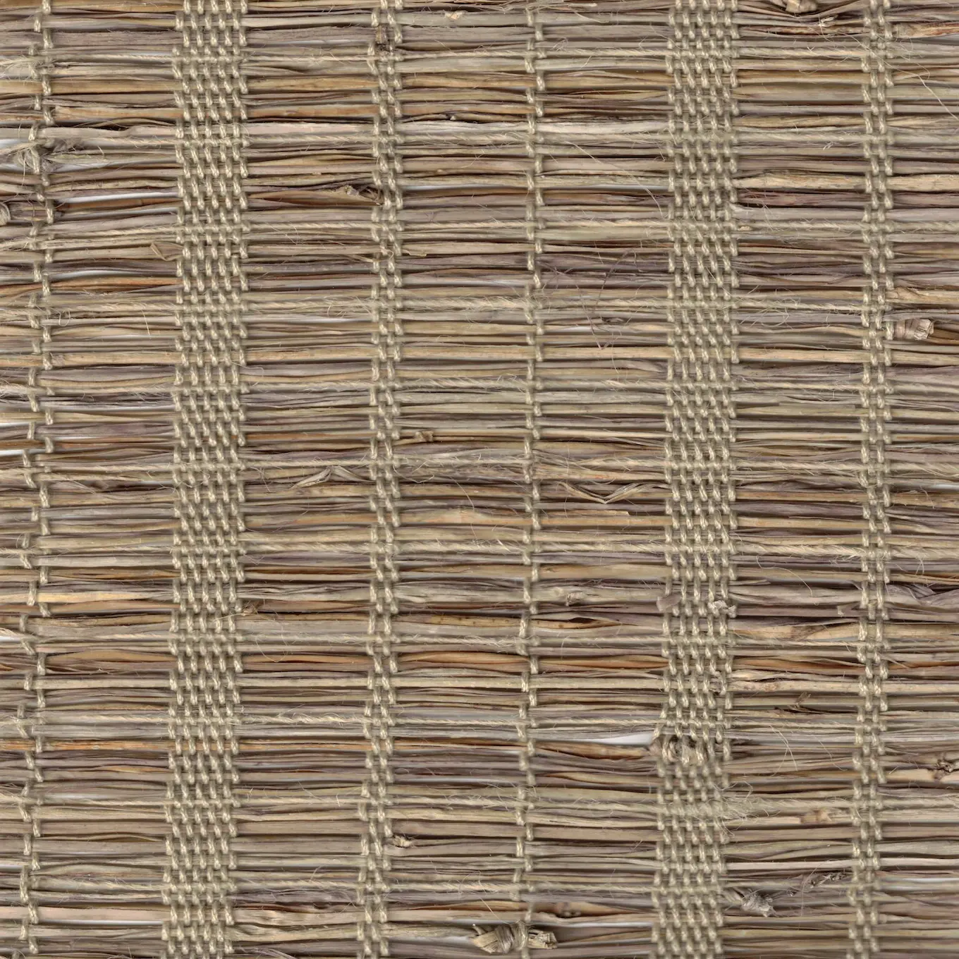 Fiji Sandy Fawn NFJ-01 original material swatch showing the variegated jute and hemp weave